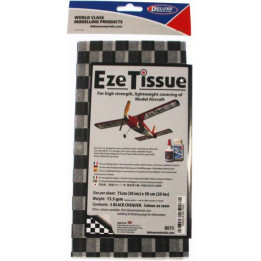 Eze Tissue potahovací papír 13.5g/m2 75x50cm kostkovaný černý (3ks)
