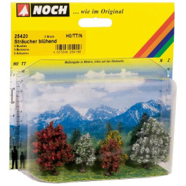 Farebné kríky 5 ks, 3-4cm  NO25420