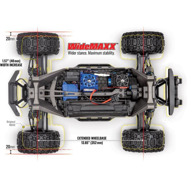 Traxxas Maxx 1:8 4WD TQi RTR modrý