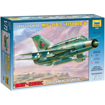 Model Kit letadlo 7259 - MIG-21 BIS Soviet Fighter (1:72)