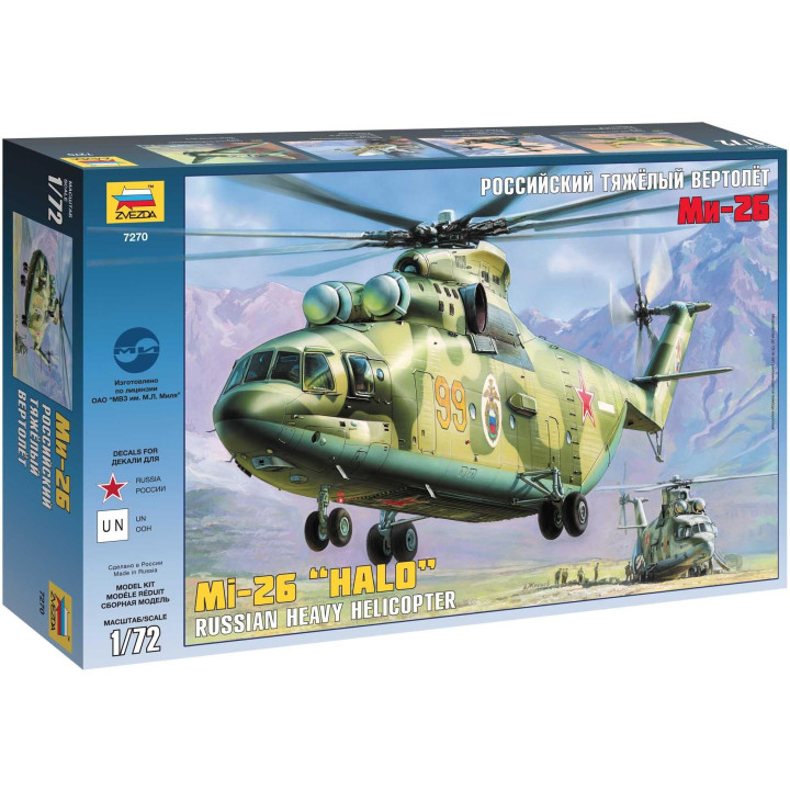 Model Kit vrtulník 7270 - MIL MI-26 Soviet Helicopter (1:72)
