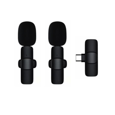 2v1 Type-C Lavalier Wireless Microphone (With Battery)