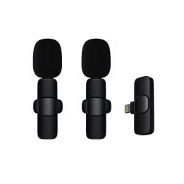 2v1 Lightning Lavalier Wireless Microphone (With Battery)