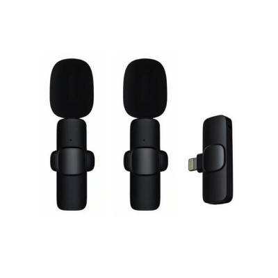 2v1 Lightning Lavalier Wireless Microphone (With Battery)