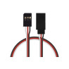 Plochý prodlužovací kabel s konektory Futaba o délce 150 mm s PVC izolací, průřez vodičů 0,25 mm2.