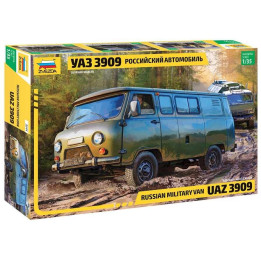 Model Kit military 3644 - UAZ 3909 Russian Military Van (1:35)