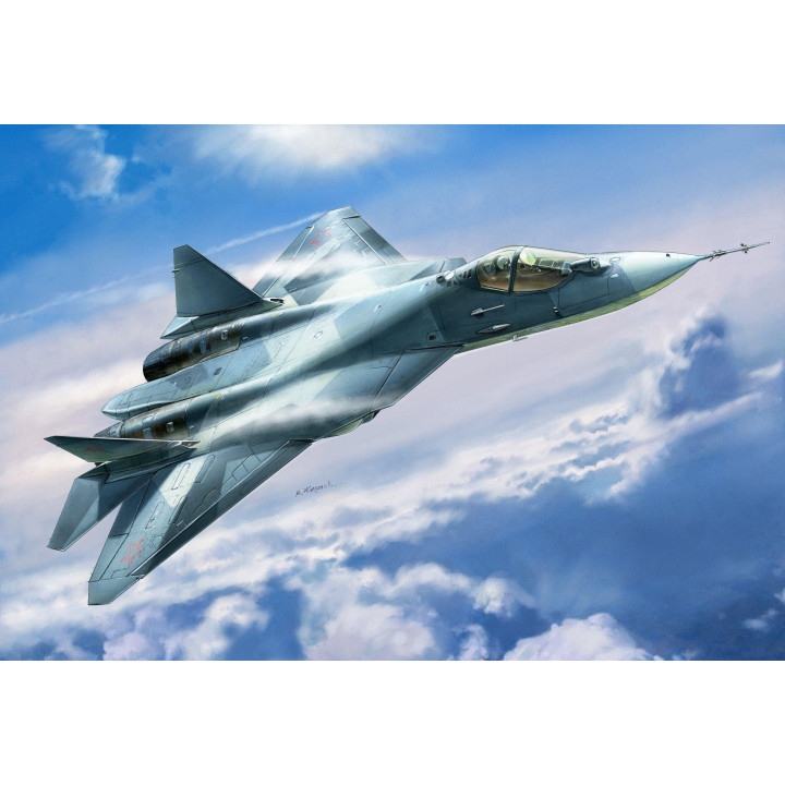 Model Kit letadlo 7275 - Sukhoi T-50 Russian Stealth Fighter (1:72)
