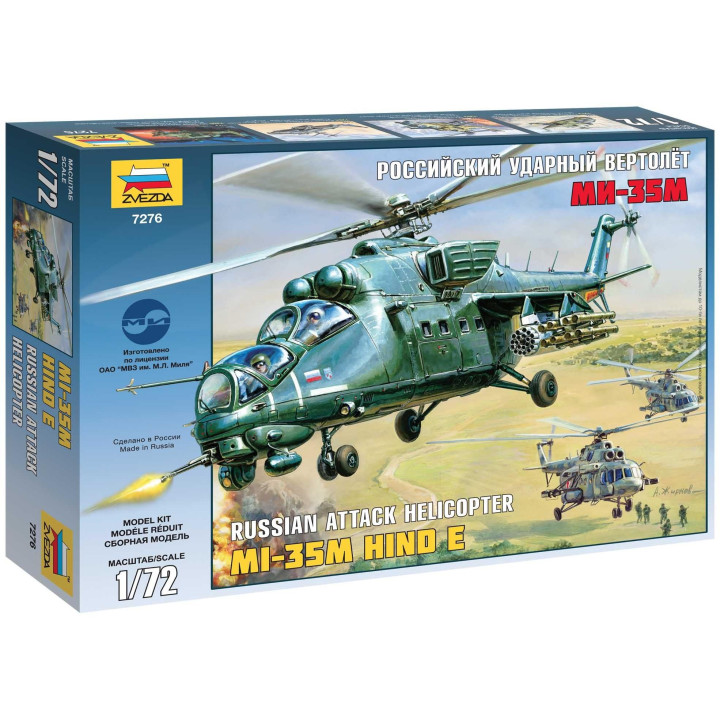 Model Kit vrtulník 7276 - Mil MI-35M HIND E (1:72)