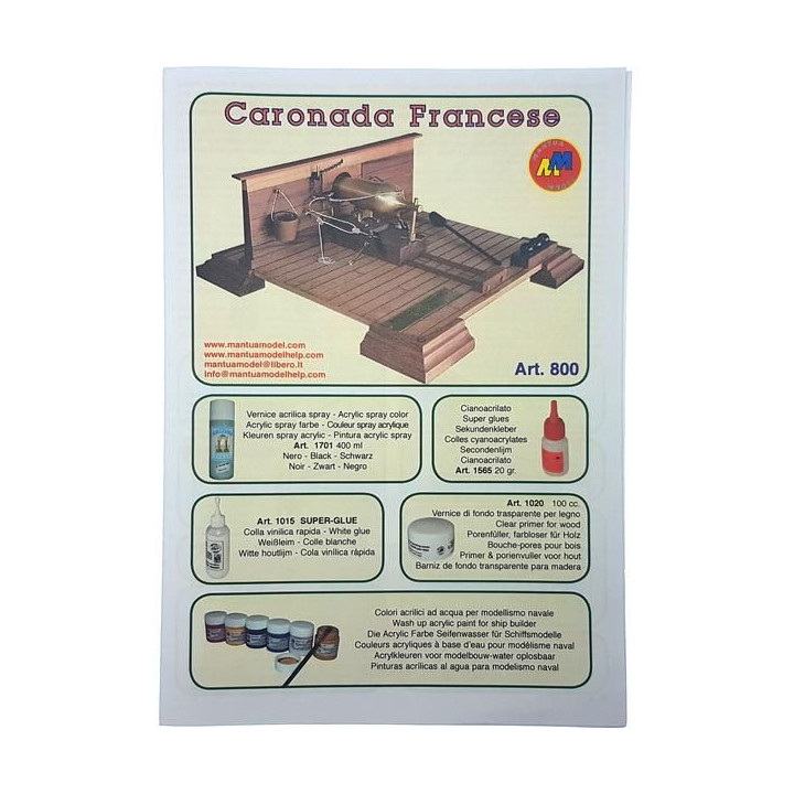 Mantua Model Francouzský kanón 1:17 kit