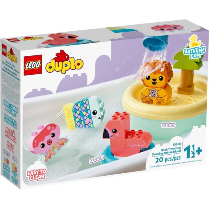 LEGO DUPLO - Legrace ve vaně: Plovoucí ostrov se zvířátky
