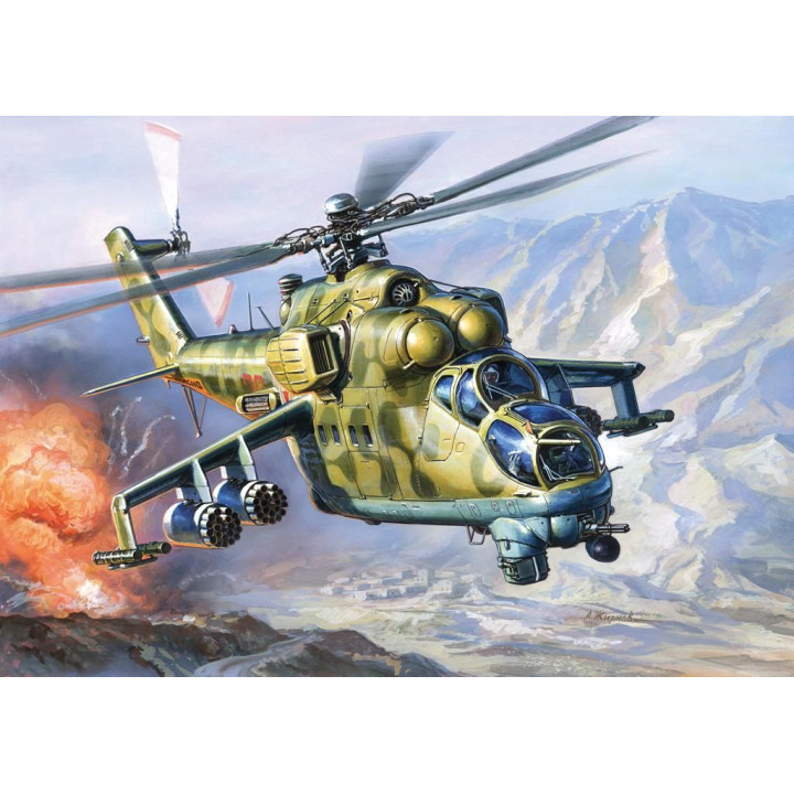 Model Kit vrtulník 7293 - MIL MI-24V/VP Hind E (1:72)