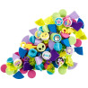 Děti udávající trendy a milovníci ručních prací si 6. sérii DOTS doplňků (41946) doslova zamilují! Lze je nakombinovat se všemi ostatními sadami LEGO® DOTS tak, aby návrhy vždy ladily k sobě.
