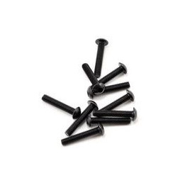 SWORKz ocelový Inbusový šroub s čočkovitou hlavou, M3x16mm, 10 ks.