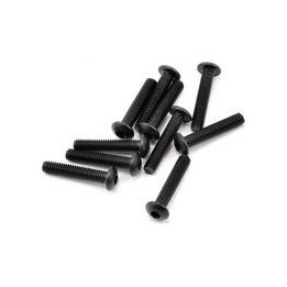 SWORKz ocelový Inbusový šroub s čočkovitou hlavou, M3x15mm, 10 ks.