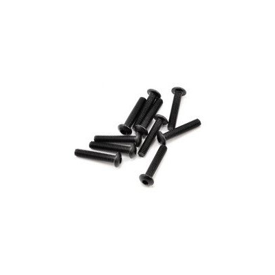 SWORKz ocelový Inbusový šroub s čočkovitou hlavou, M3x15mm, 10 ks.