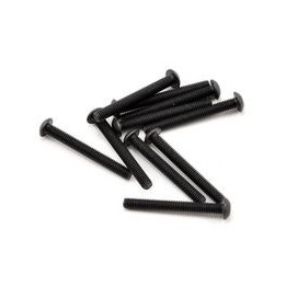SWORKz ocelový Inbusový šroub s čočkovitou hlavou, M3x25mm, 10 ks.