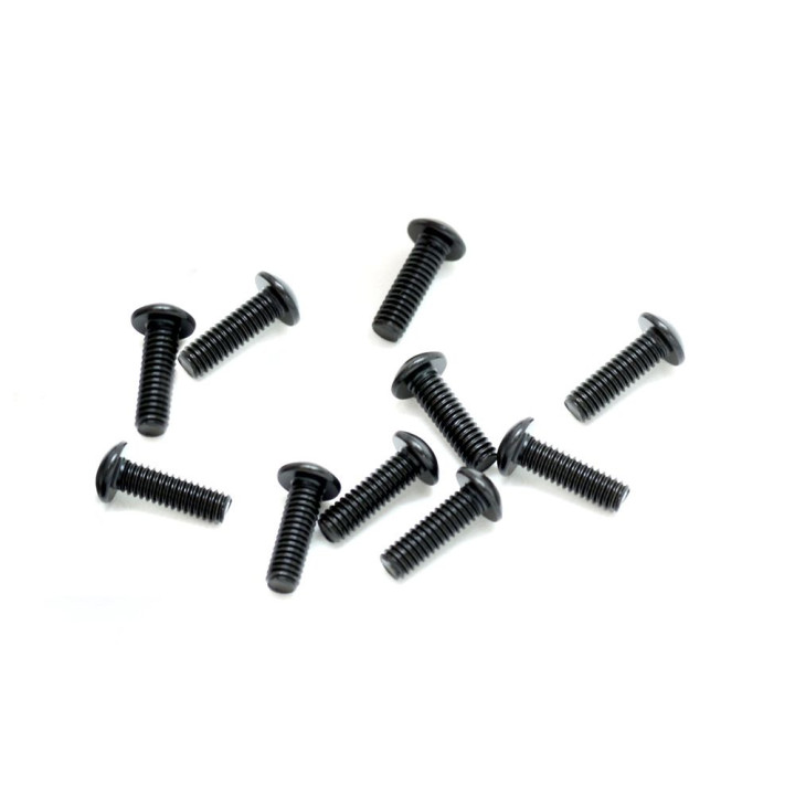 SWORKz ocelový Inbusový šroub s čočkovitou hlavou, M2,5x8mm, 10 ks.