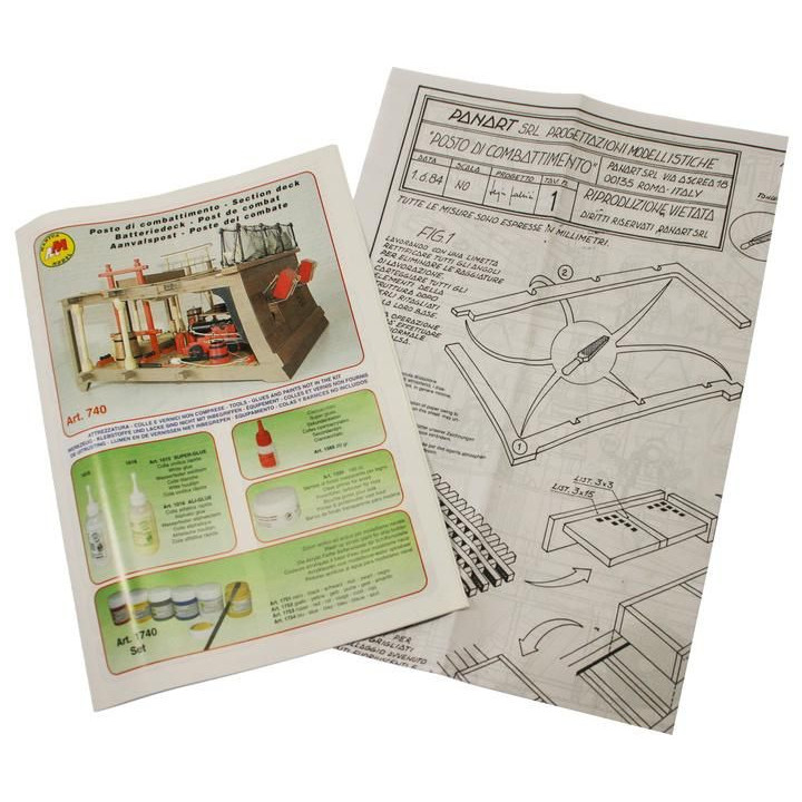 Mantua Model Dělová paluba řez 1:23 kit