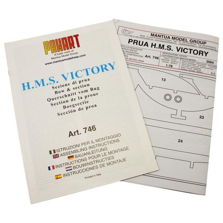 Mantua Model Victory řez trupem 1:78 kit