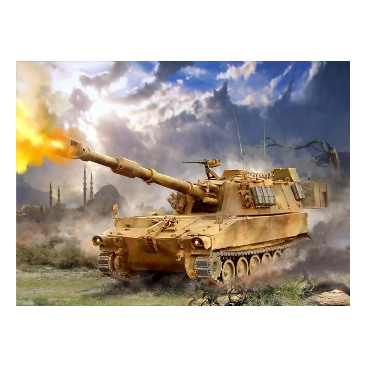 Wargames (HW) military 7422 - 155mm Self-Propelled Howitzer M-109 A2 (1:100)