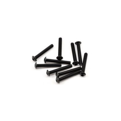 SWORKz ocelový Inbusový šroub s čočkovitou hlavou M3x20mm, 10 ks.