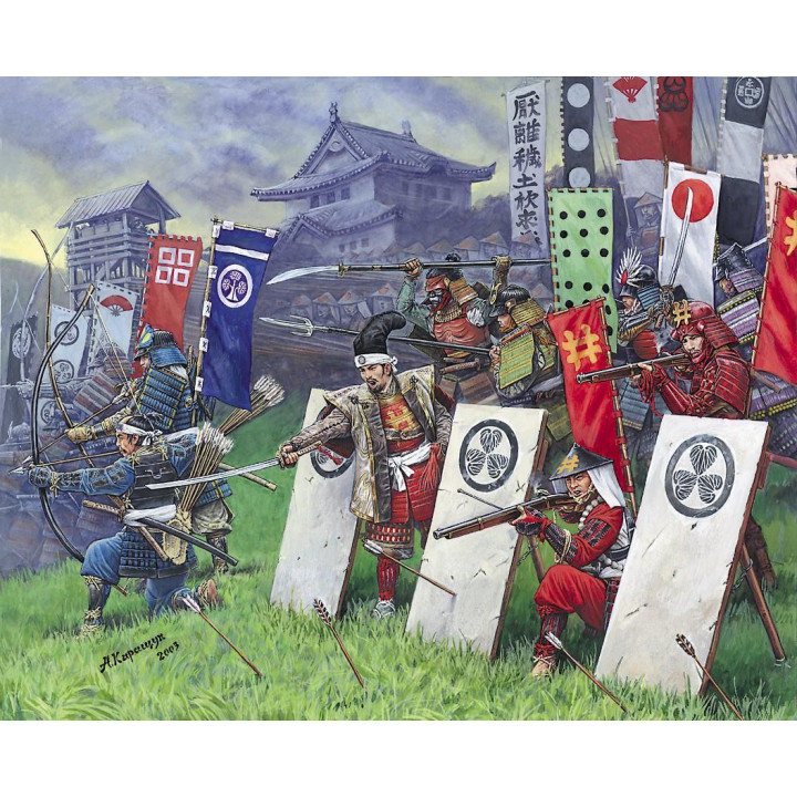 Wargames (AoB) figurky 8017 - Samuray Infantry XVI-XVII A. D. (1:72)