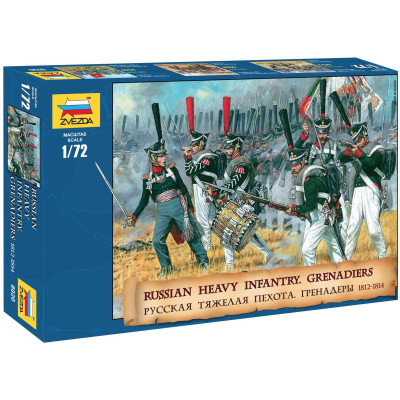 Wargames (AoB) figurky 8020 - Russian Heavy Infantry Grenadiers 1812-1815 (1:72)