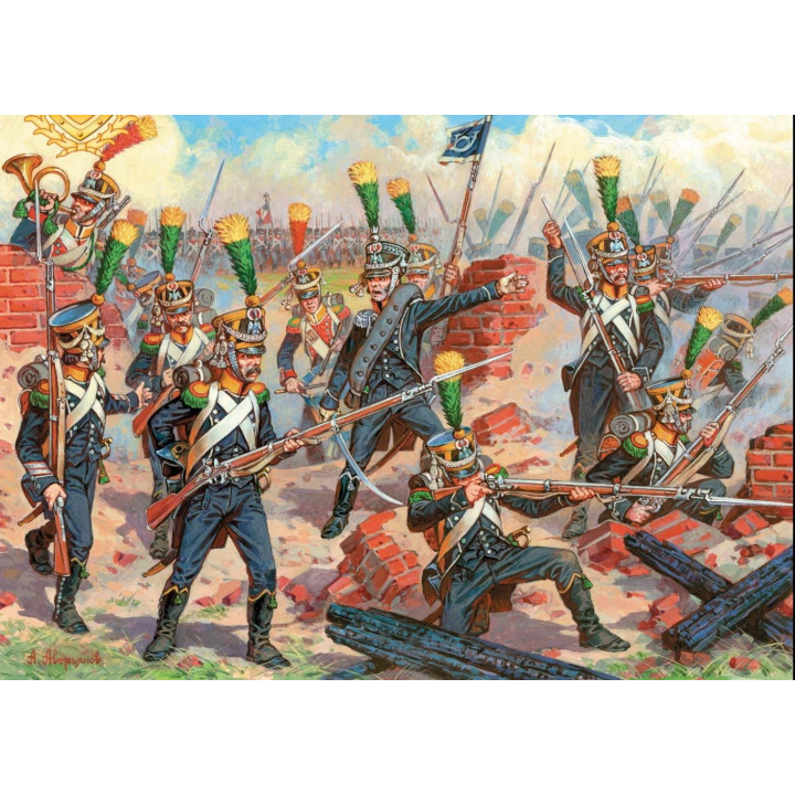 Wargames (AoB) figurky 8042 - French Elite Infantry Voltigeurs  (re-release) (1:72)