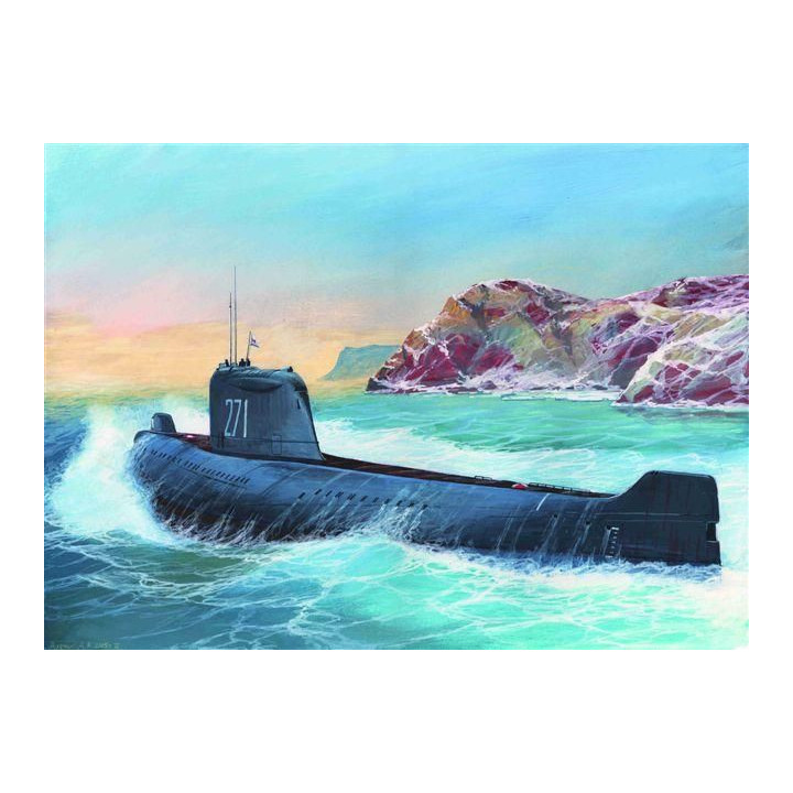 Model Kit ponorka 9025 - K-19 Soviet Nuclear Submarine "Hotel" Class (1:350)