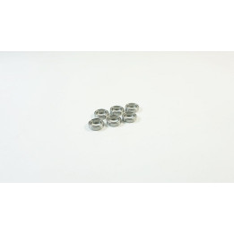 SWORKz Competition Professional kuličkové ložiska 10x15x4mm, kovové prachovky, 6 ks.