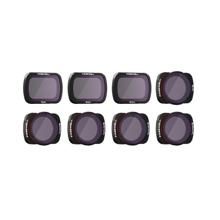 Freewell sada osmi ND a PL filtrů All Day pro DJI Osmo Pocket a Pocket 2