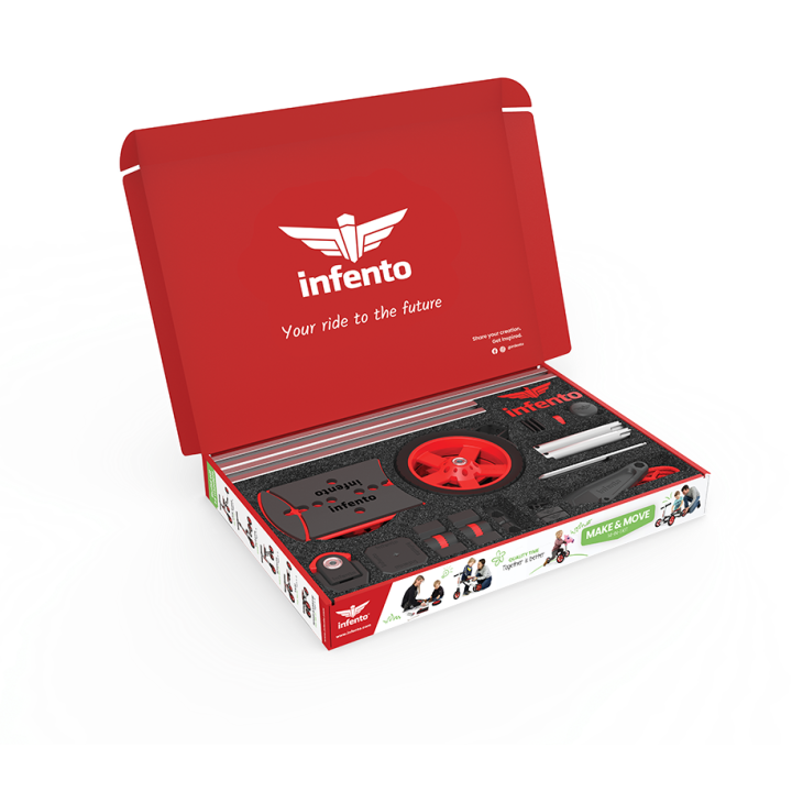 Infento Make & Move Kit 13v1 – sada na zostavenie vozítok pre deti