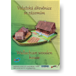 Valašská drevenica so zázemím 1:150