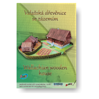 Valašská drevenica so zázemím 1:150