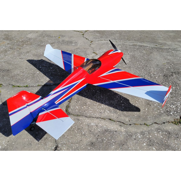 48" MXS EXP V2 - Červená/Bílá/Modrá 1,21m