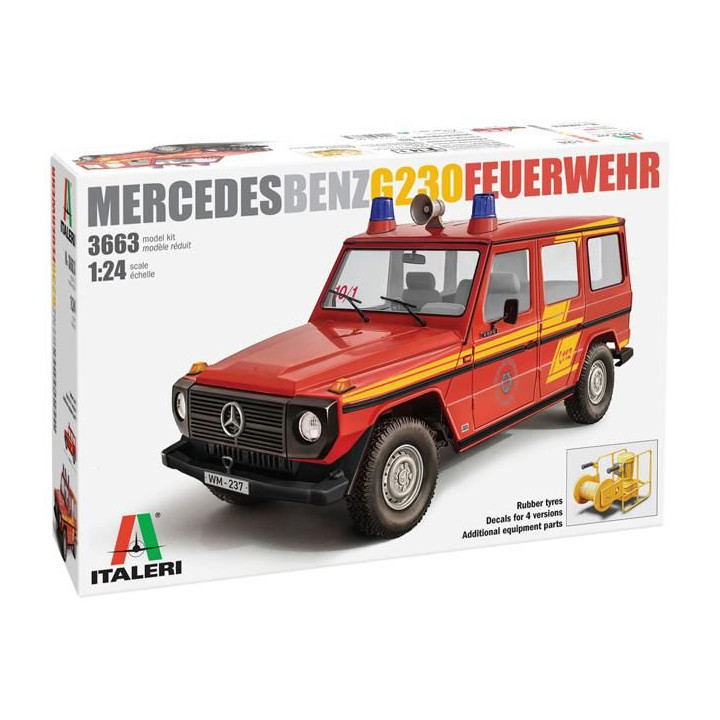 Model Kit auto 3663 - Mercedes G230 Feuewehr (1:24)