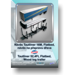 Náves Tautliner Utility 16M, Flatbed, 3 v 1 1:32