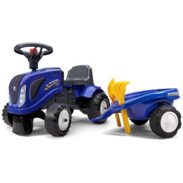 FALK - Dětské odrážedlo Baby New Holland T7 s vlečkou