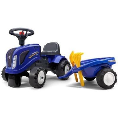 FALK - Dětské odrážedlo Baby New Holland T7 s vlečkou