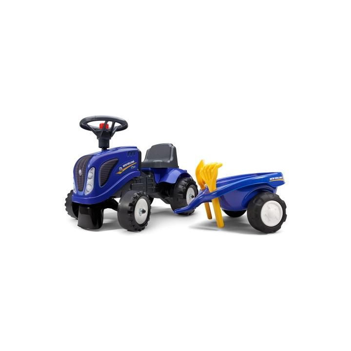 FALK - Dětské odrážedlo Baby New Holland T7 s vlečkou