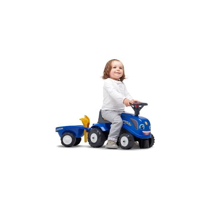 FALK - Dětské odrážedlo Baby New Holland T7 s vlečkou