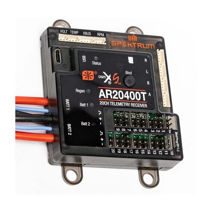 Spektrum přijímač AR20400T 20CH PowerSafe s telemetrií