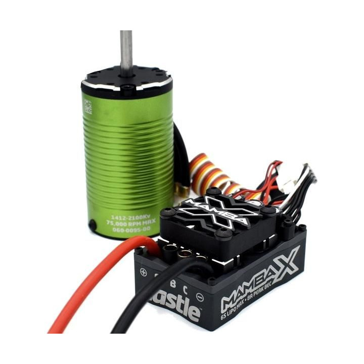 Castle motor 1412 2100ot/V senzored 5mm, reg. Mamba X SCT