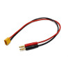 Nabíjecí kabel XT60 se 4mm banánky. Délka 25cm, 14AWG