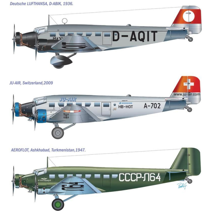 Model Kit letadlo 0150 - JUNKERS JU-52 3/m "TANTE JU" (1:72)