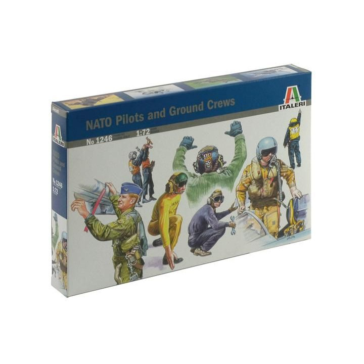 Model Kit figurky 1246 - NATO PILOTS AND GROUND CREW (1:72)