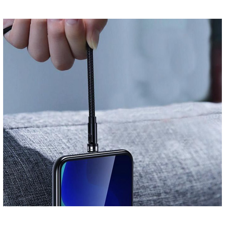 2.1A U59 Micro-USB Kabel s Otočnou Magnetickou Koncovkou (1m)
