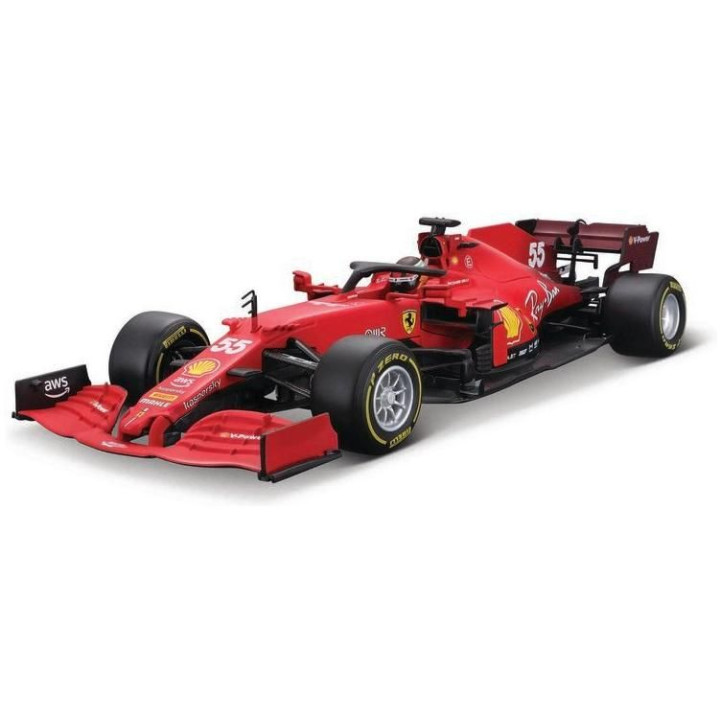 Bburago Ferrari SF21 1:18 NO55 Carlos Sainz