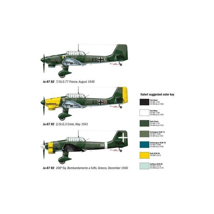 Model Kit letadlo 1292 - JU-87 B-2/R-2 STUKA (1:72)