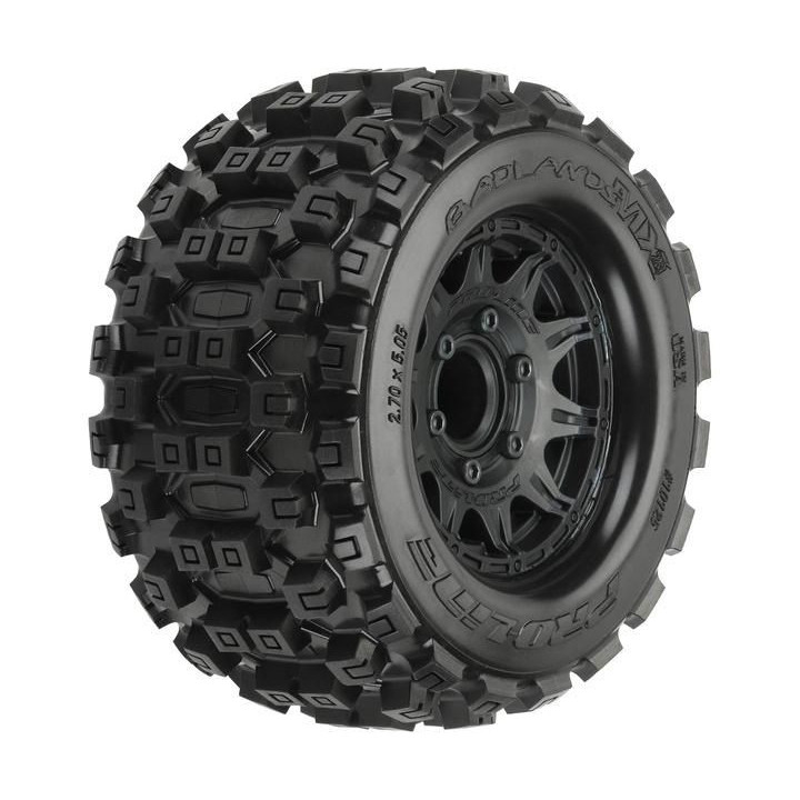 Pro-Line kolo 2.8", pneu Badlands MX28, disk Raid H12 černý (2)